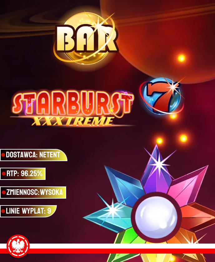 Starburst od NetEnt Darmowe obroty w grze Starburst od NetEnt