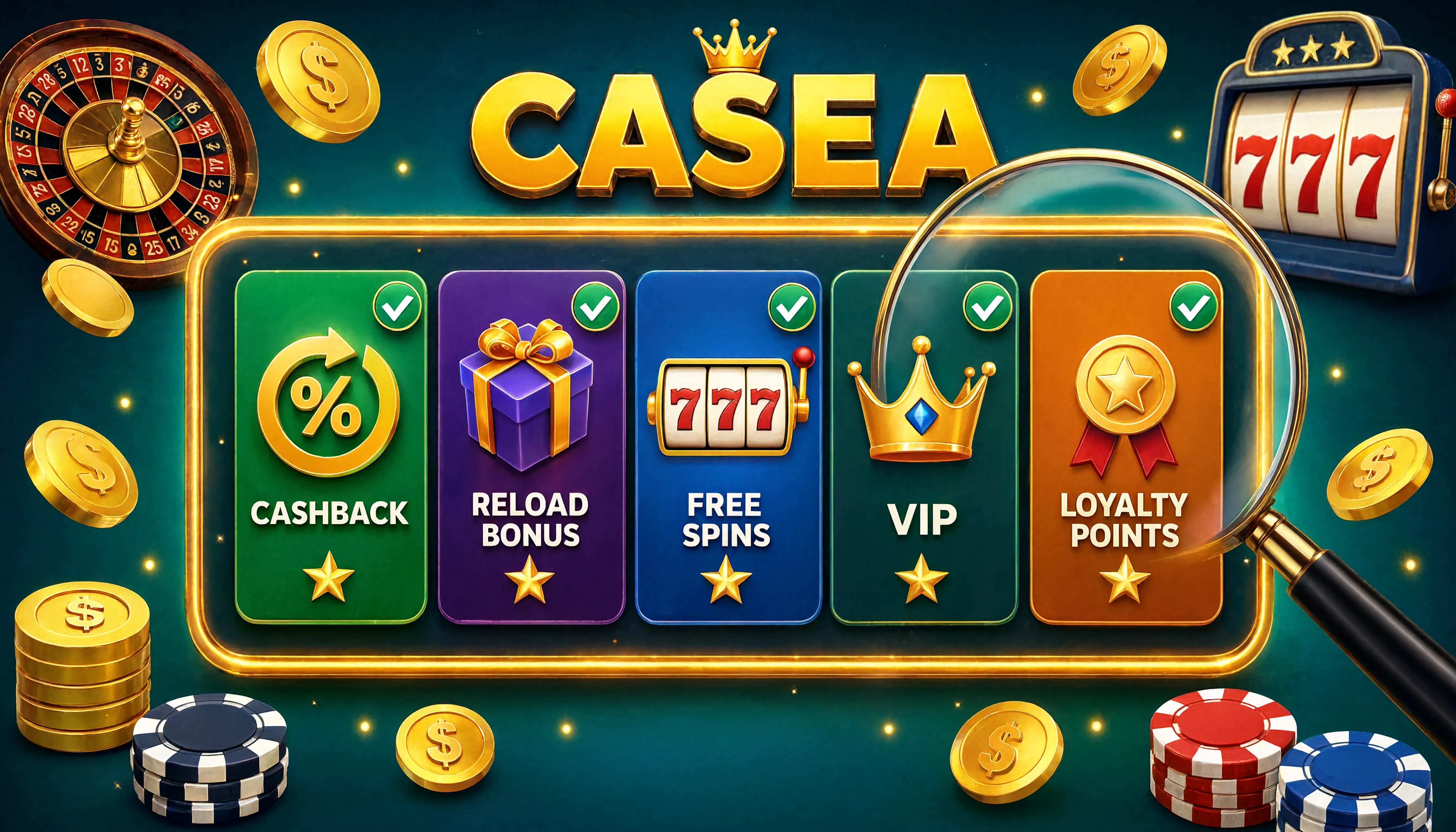 Cotygodniowe promocje i cashback dla stałych graczy w Casea Casino