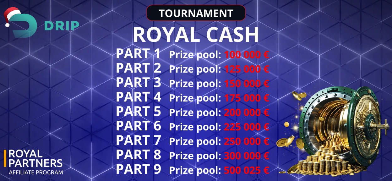 Ekskluzywny turniej od Royal Partners w kasynie online Drip Ekskluzywny turniej od Royal Partners w kasynie online Drip