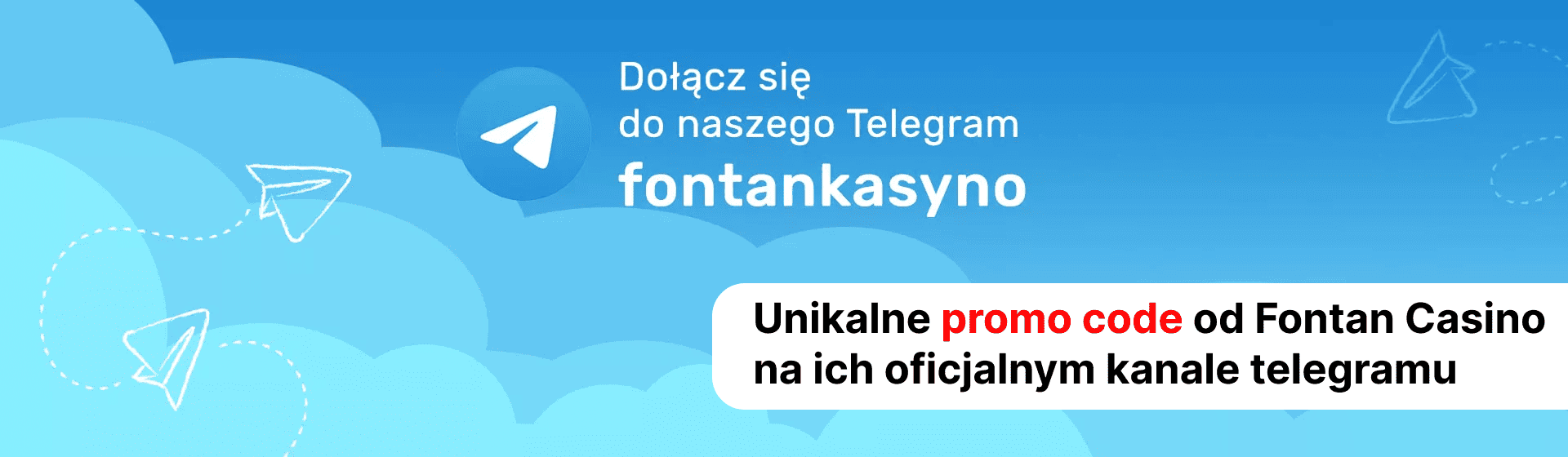 Fontan Casino Promo Code Unikalne promo code od FontanCasino na ich oficjalnym kanale telegramu