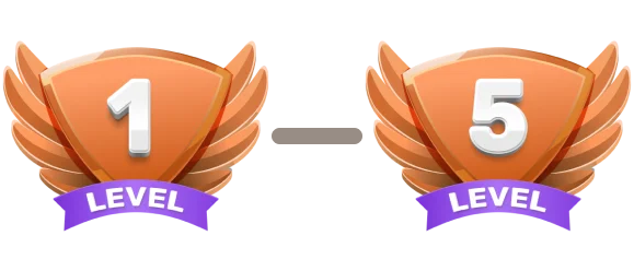 Poziom
            1-5 Poziom 1-5