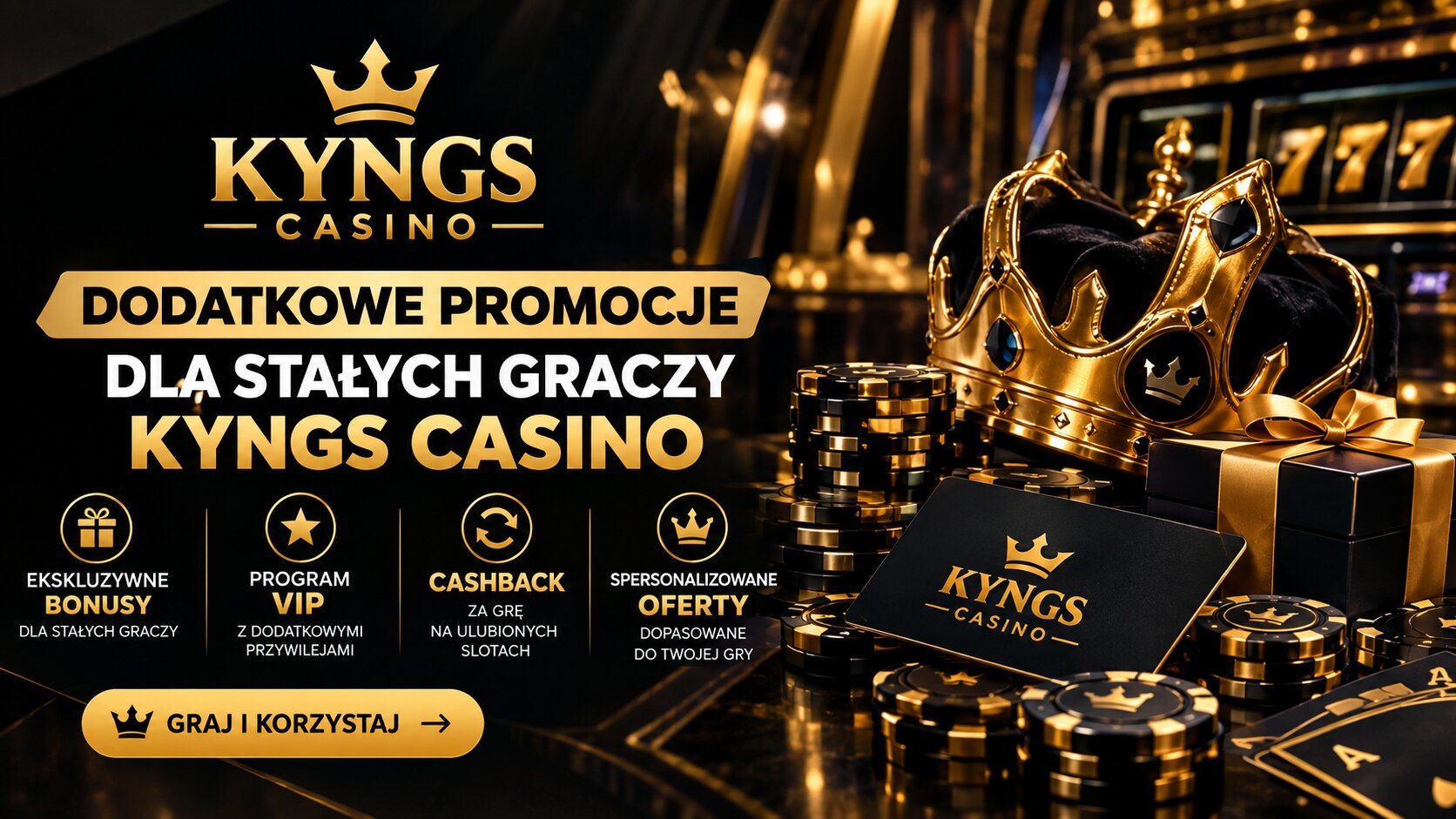 Bonus powitalny 100% do 6000 zł i 300 free spins za rejestrację w Kyngs Casino