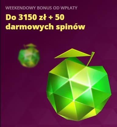 Cotygodniowy bonus od wpłaty w postaci 50 free spinów Cotygodniowy bonus od wpłaty w postaci 50 free spinów