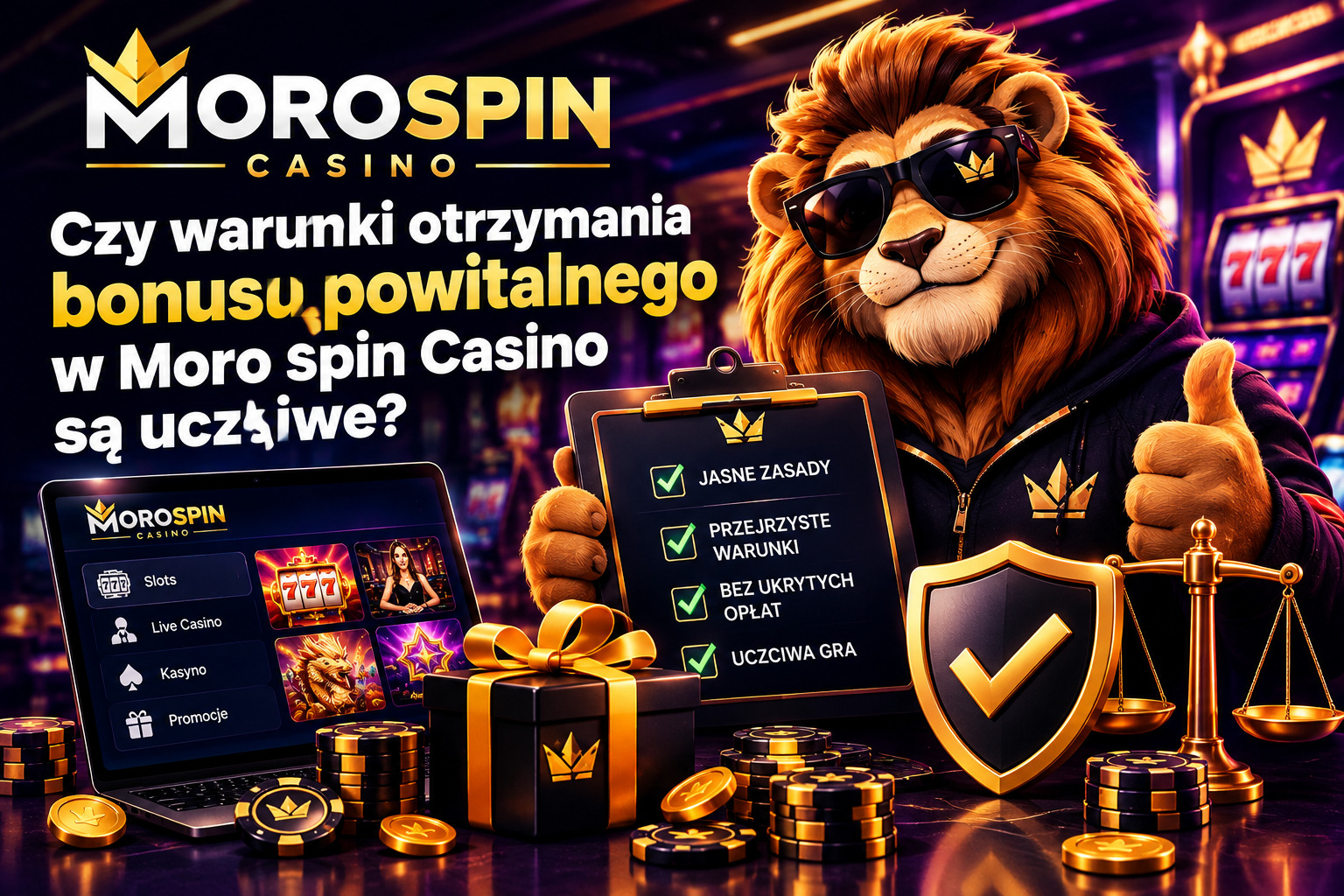 Bonus powitalny do 12500 zł i 250 free spins za rejestrację w Moro Spin Casino