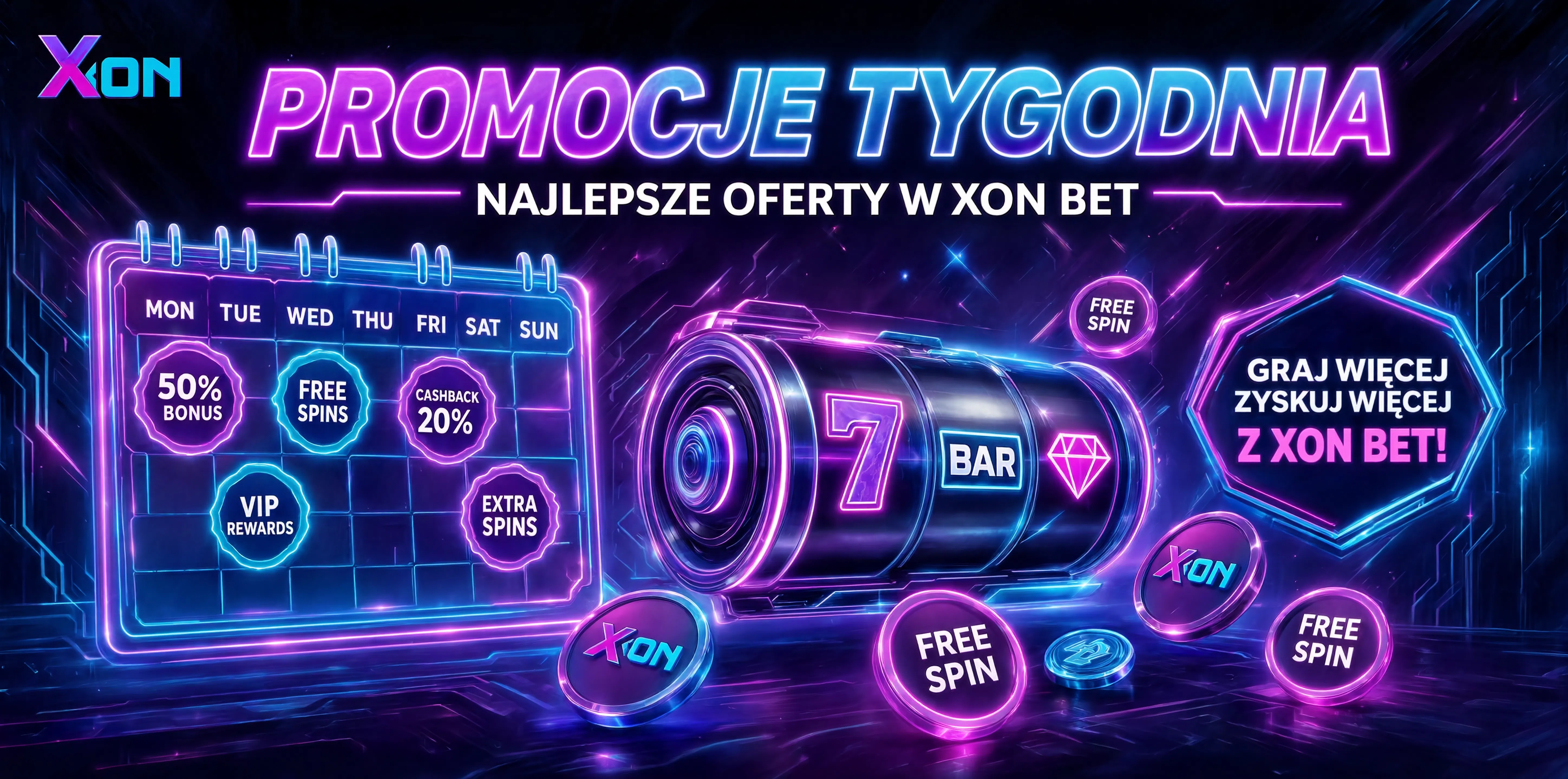 Rejestracja w Xon Bet Casino – bonus na start i aktualne promocje tygodnia